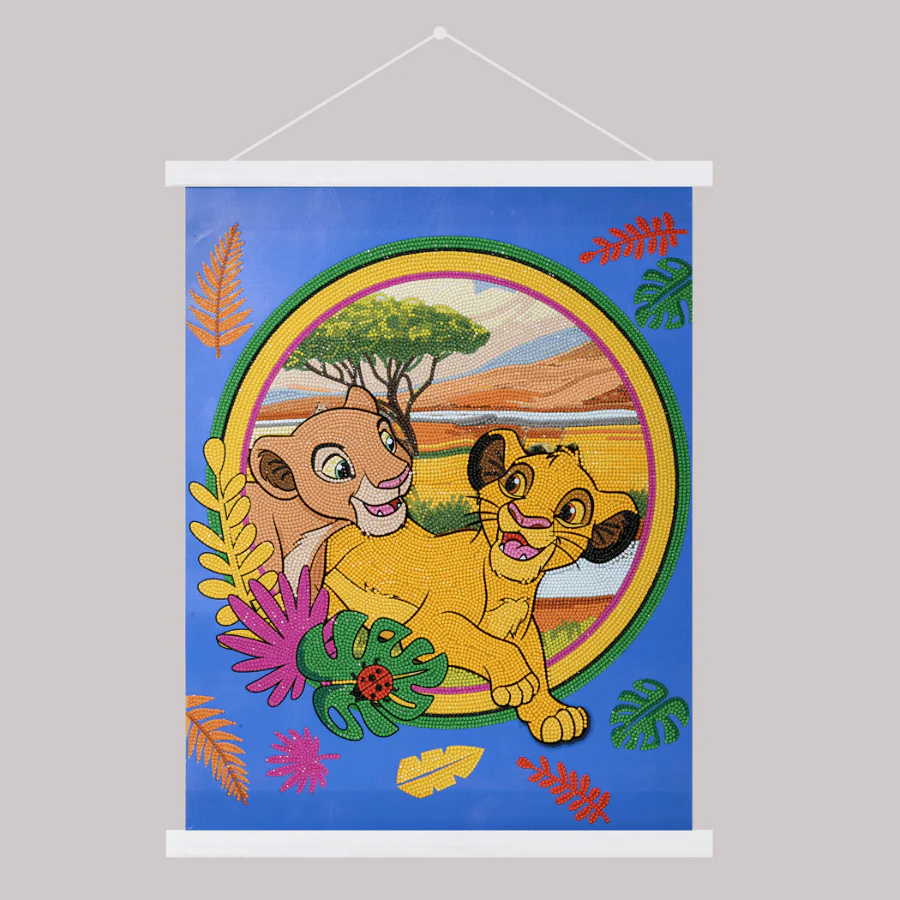 Craft Kits That Actually Keep You Hooked? Here’s Where To Find The Best Diamond Art And DIY Gifts In The UK Lion King Disney Crystal Art Scroll Kit 40x50 2