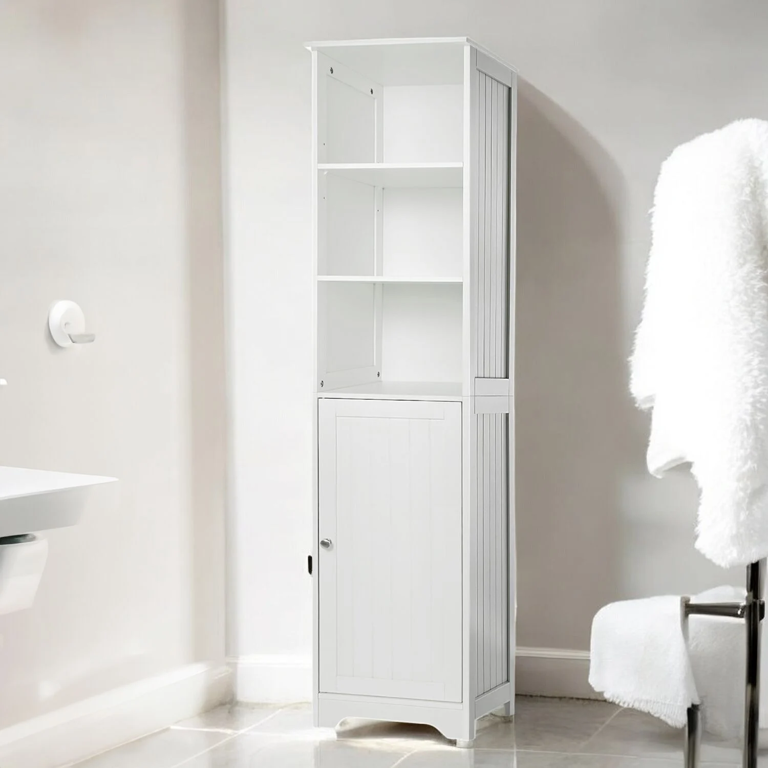 Porto Bathroom Tall Cabinet bathroom cabinets 063139 hi res 4